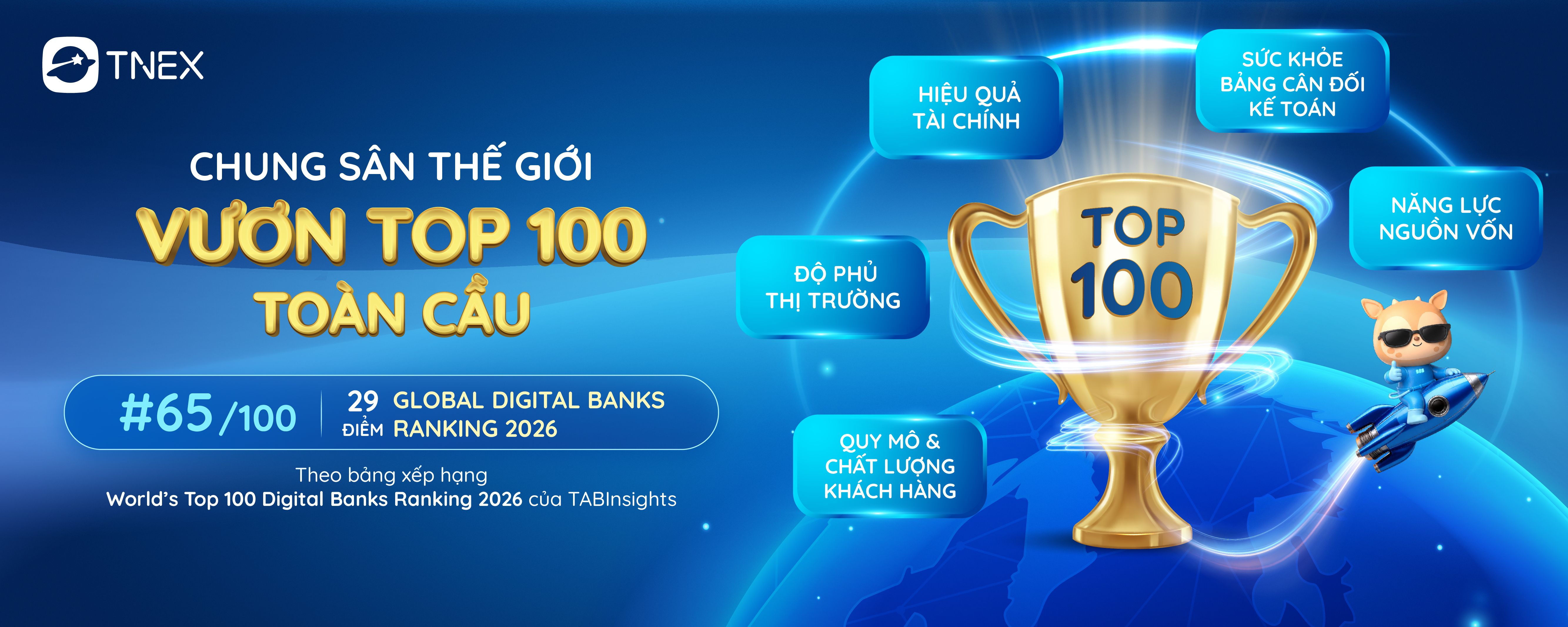 TNEX tự tin dẫn đầu cuộc chơi tài chính trong “tích tắc”