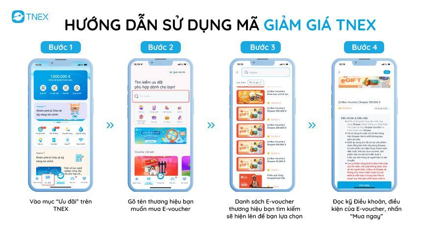 HƯỚNG DẪN SỬ DỤNG MÃ GIẢM GIÁ TNEX