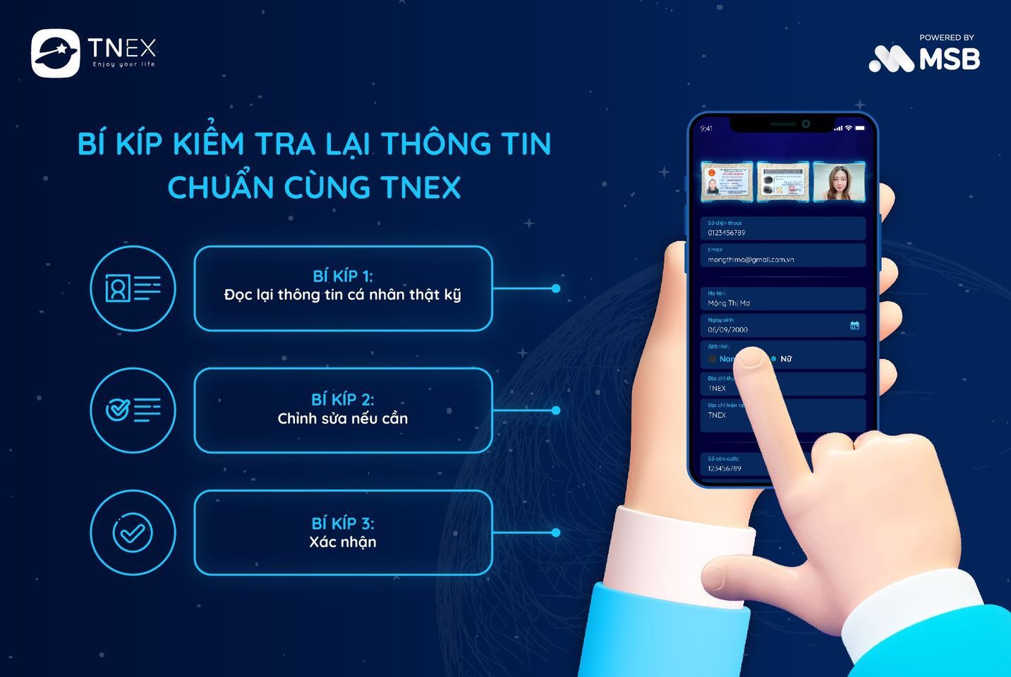 BÍ KÍP ĐỊNH DANH ĐIỆN TỬ, MỞ TÀI KHOẢN CỰC NHANH CÙNG TNEX – Tập 3 BÍ KÍP ĐỊNH DANH ĐIỆN TỬ, MỞ TÀI KHOẢN CỰC NHANH CÙNG TNEX – Tập 3